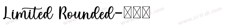 Limited Rounded字体转换